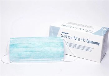 Маска защитная Safemask Economy с ушными петлями 50шт (Medicom)