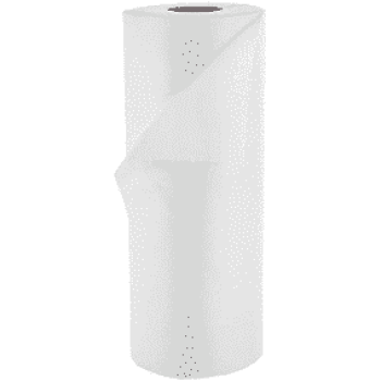 Салфетка спанлейс с перфорацией гладкая структура 20 * 20см (40г/м кв., цвет белый, 100шт/рул.) Славна
