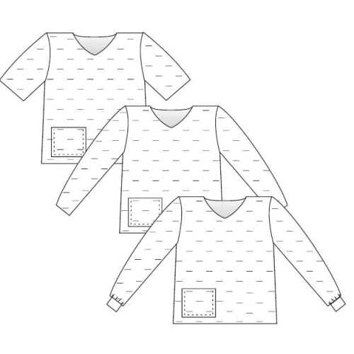 Рубашка медицинская с длинным рукавом (размер 46-48 (М)) (спанлейс - 50 г/м2) стерильная