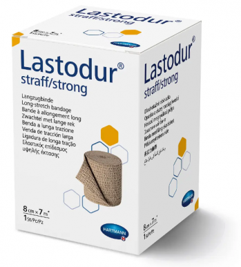 Бинт эластичный высокой растяжимости Lastodur® straff/strong / Ластодур тугой 8см х 7м Hartmann