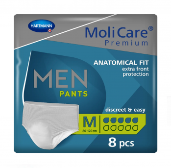 Трусы поглощающие для мужчин MoliCare® Premium MEN PANTS 5 капель M 8шт/пак Hartmann