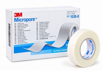 Пластырь хирургический Микропор (Micropore) 1.25см х 9.1м  №24 белый 3М