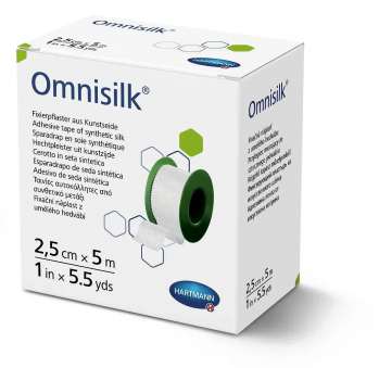 OMNISILK пластырь из искусственного шелка 2,5 см х 5 м