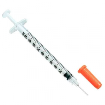 Шприц 1 мл инсулиновый с иглой 0,33 х 13 мм, U-100 (100 шт) Medicare