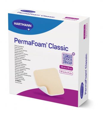 Губчатая повязка PermaFoam® Classic 15см x 15см