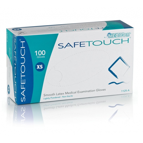 Перчатки латексные смотровые с пудрой Safe-Touch 100шт (Medicom)