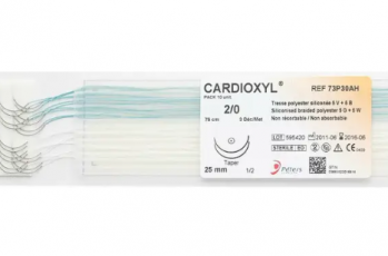 CARDIOXYL 2/0 (Етібонд W6937), кол/ріж 2*18мм,1/2, 90см зелена