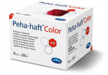 Бинт когезивный фиксирующий Пеха-Хафт (Peha-haft) Color красний 6 см х 20 м Hartmann