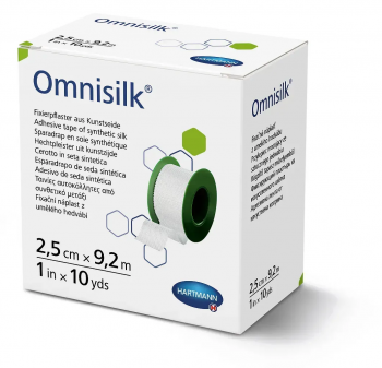 OMNISILK пластырь из искусственного шелка 2,5 см х 9.2 м