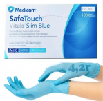 Перчатки нитриловые без пудры Safe-Touch Medicom